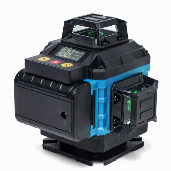 Лазерний рівень 16 ліній 4D із зеленим променем, акумулятором і штативом 1 м нівелір
