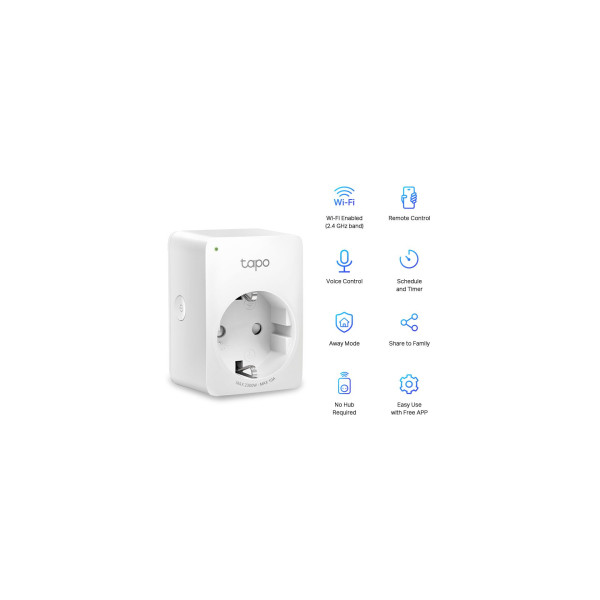 Розумна міні Wi-Fi розетка Tapo P100 (1-pack)