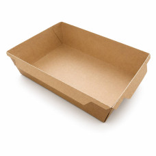 Контейнер паперовий Snack-box крафт/крафт прямокутний 750мл 150х100х45 мм (50/400) 