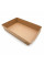 Контейнер паперовий Snack-box крафт/крафт прямокутний 2100мл 215х150х48 мм (50/300) SB2100