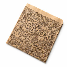 Куточок Fast Food 140х140 мм. 40гр/м2 (середня жиростійкість)